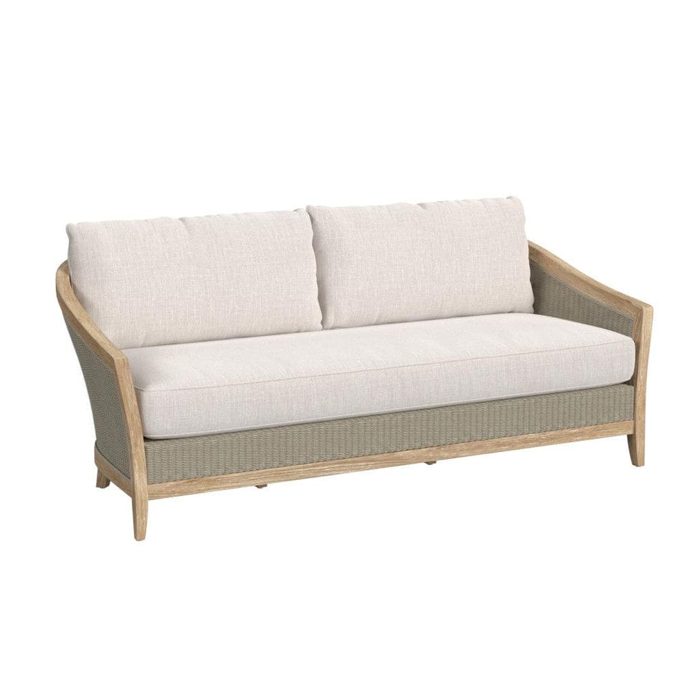 Sunset West - Cambria Sofa in Canvas Canvas w/ Self Welt - Light Wood - SW5801-23-CCAN-STKIT view 1