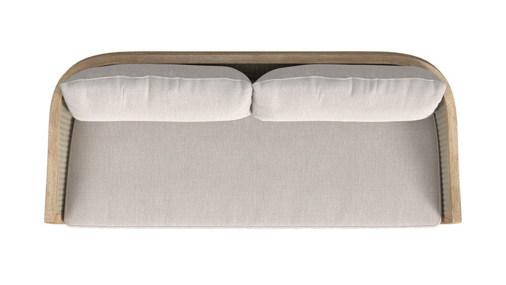 Sunset West - Cambria Sofa in Canvas Canvas w/ Self Welt - Light Wood - SW5801-23-CCAN-STKIT view 5