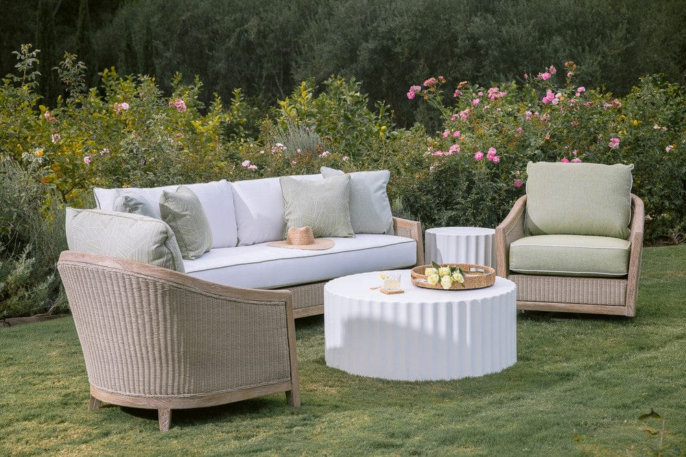 Sunset West - Cambria Sofa in Canvas Canvas w/ Self Welt - Light Wood - SW5801-23-CCAN-STKIT view 8