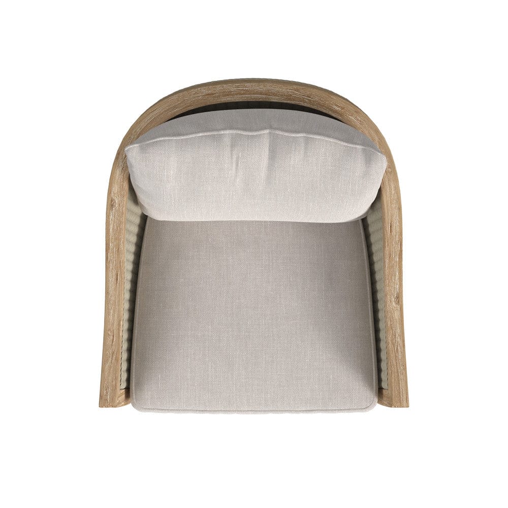 Sunset West - Cambria Swivel Club Chair in Canvas Canvas w/ Self Welt - Light Wood - SW5801-21S-CAN-STKIT view 5
