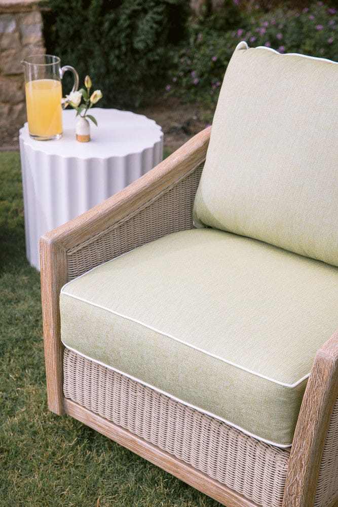 Sunset West - Cambria Swivel Club Chair in Canvas Canvas w/ Self Welt - Light Wood - SW5801-21S-CAN-STKIT view 12