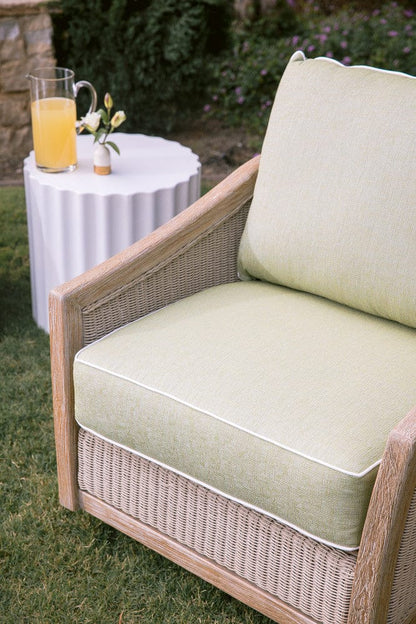 Sunset West - Cambria Swivel Club Chair in Canvas Canvas w/ Self Welt - Light Wood - SW5801-21S-CAN-STKIT view 12