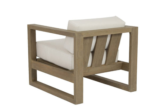 Sunset West - Coastal Teak Club Chair in Canvas Canvas, No Welt - Light Wood - SW5501-21-CCAN-STKIT view 2