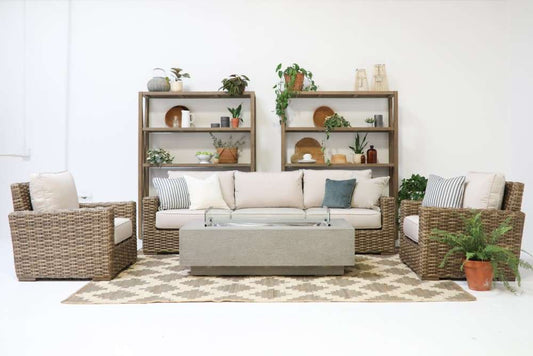 Sunset West - Coastal Teak X Bookcase - SW5501-XBK veiw 2