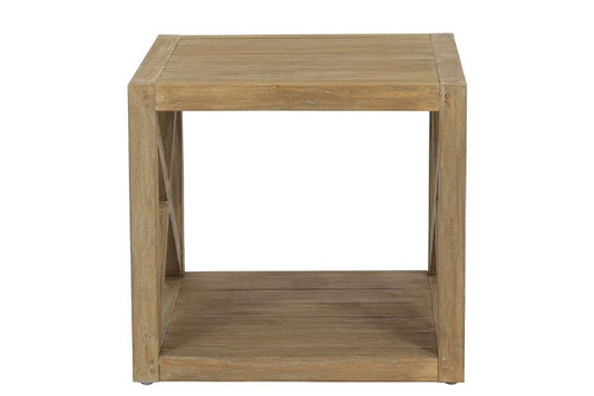 Sunset West - Coastal Teak X End Table - SW5501-XET veiw 2