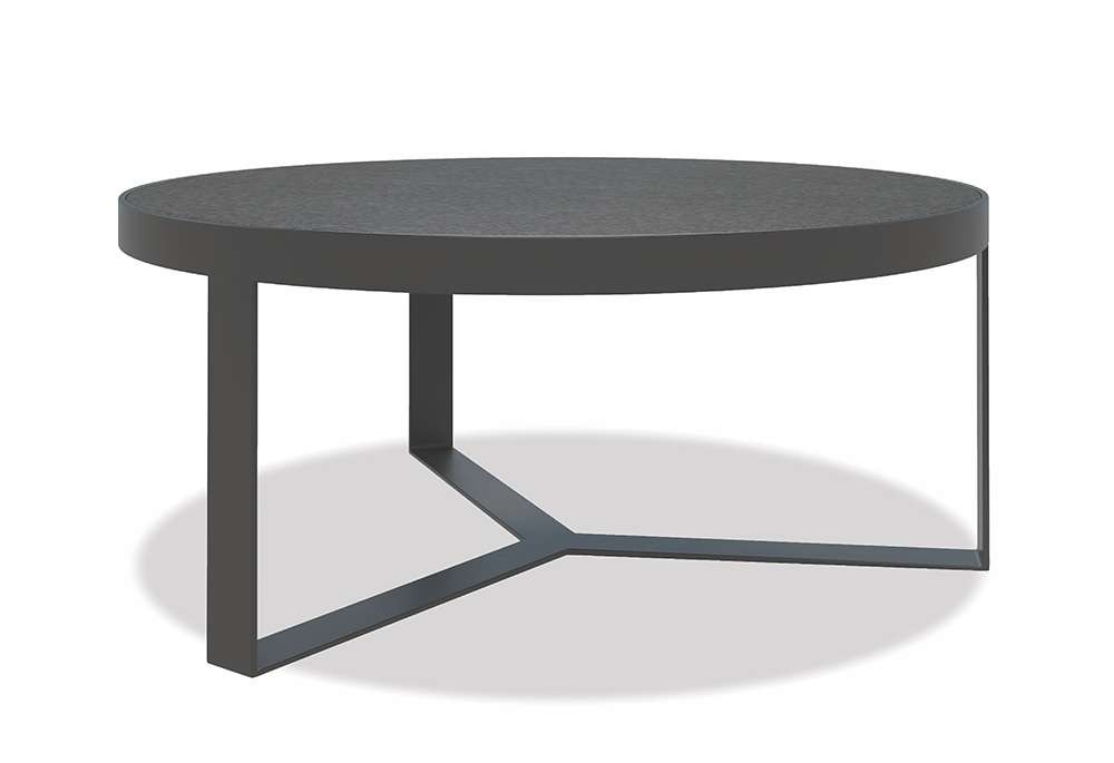 Sunset West - Bazaar - Contemporary 38in Round Coffee Table, Graphite Finish with Granite Top - SW4715-CT_CLOSEOUT veiw 1