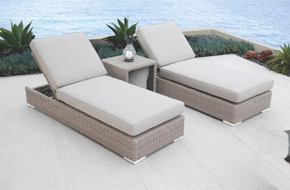 Sunset West - Coronado Adjustable Chaise in Canvas Skyline w/ Self Welt - Browns - SW2101-9-14091 view 3