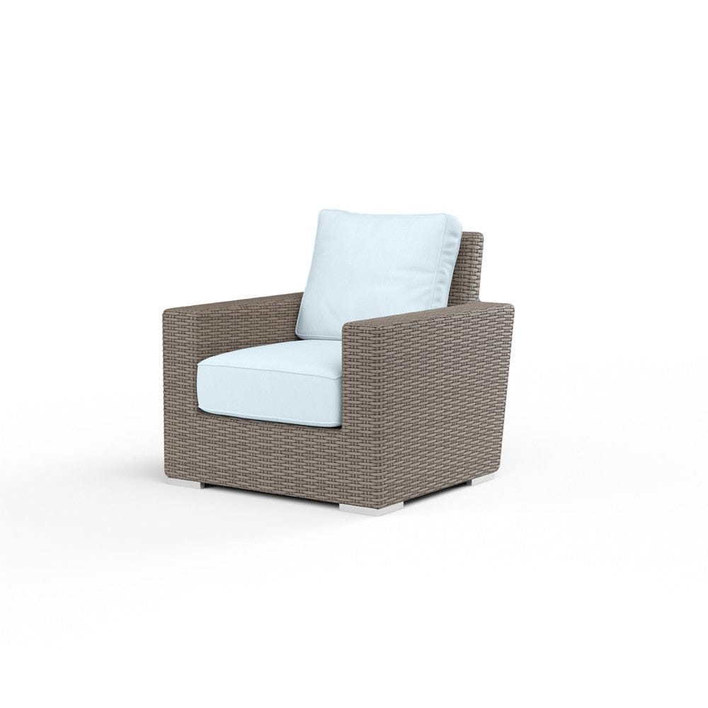 Sunset West - Coronado Club Chair in Canvas Skyline w/ Self Welt - Browns - SW2101-21-14091 view 1