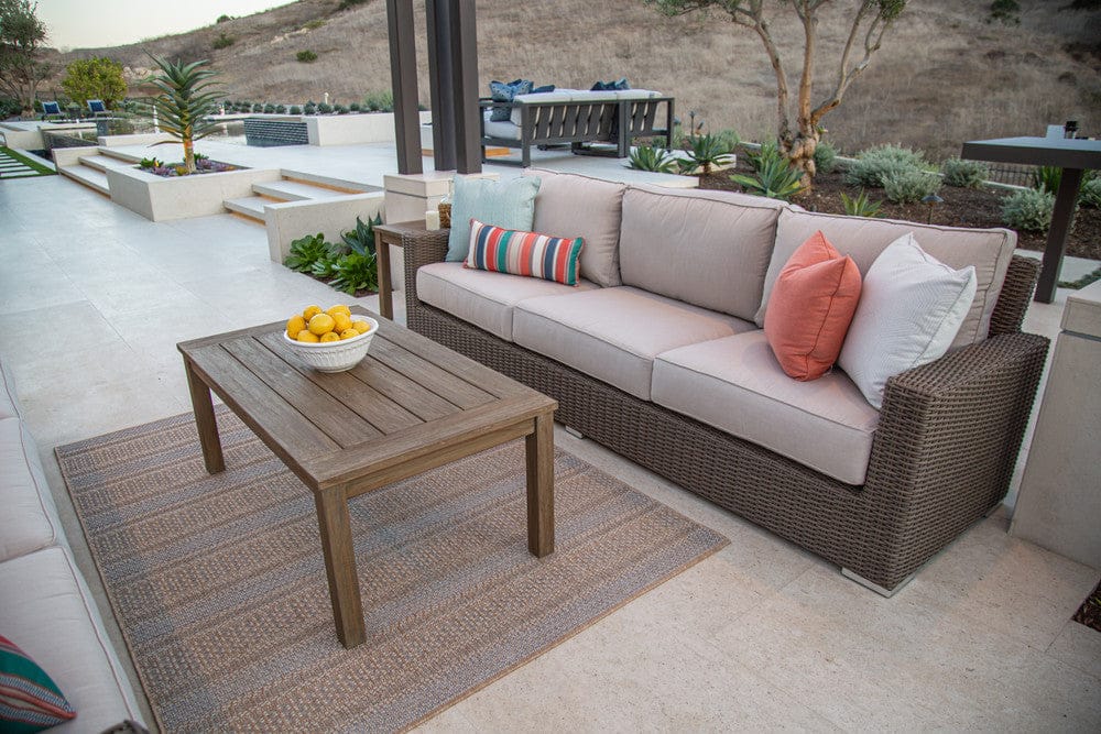 Sunset West - Coronado Sofa in Canvas Skyline w/ Self Welt - Browns - SW2101-23-14091 view 5