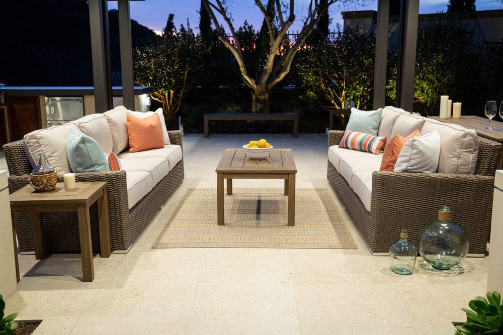 Sunset West - Coronado Sofa in Canvas Skyline w/ Self Welt - Browns - SW2101-23-14091 view 7