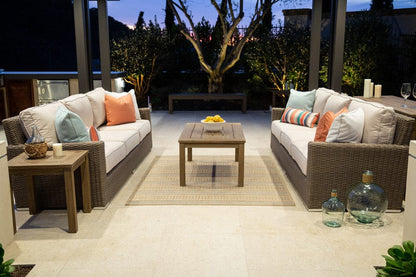 Sunset West - Coronado Sofa in Canvas Skyline w/ Self Welt - Browns - SW2101-23-14091 view 7