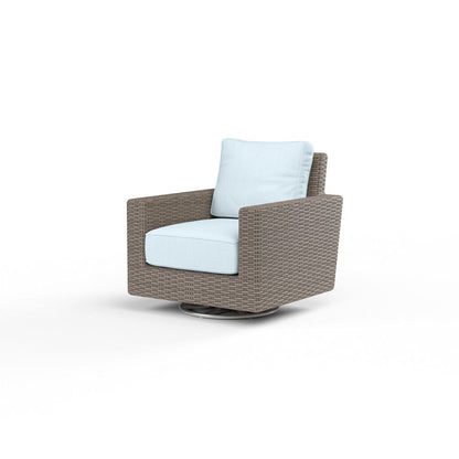 Sunset West - Coronado Swivel Rocker in Canvas Skyline w/ Self Welt - Browns - SW2101-21SR-14091 view 1