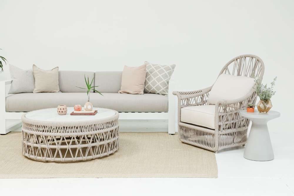 Sunset West - Dana Coffee Table with Honed Carrara Marble Top - SW4301-CT veiw 2