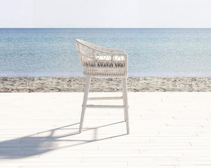 Sunset West - Dana Rope Bar Stool in Spectrum Indigo w/ Self Welt - Whites/Creams/Beiges - SW4301-7B-48080 view 5