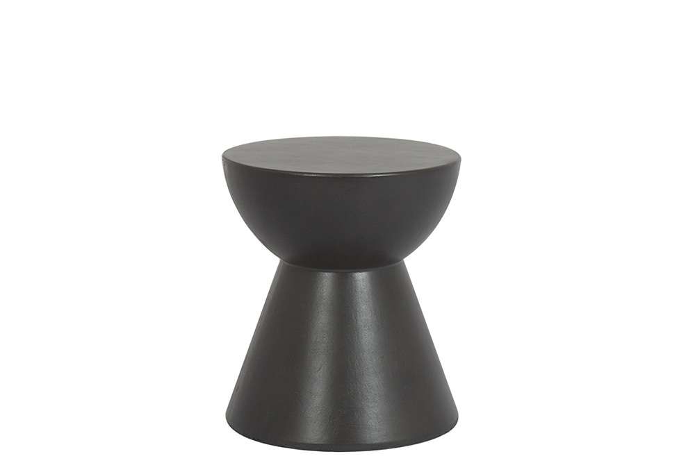Sunset West - Bazaar - GRC Round End Table, Dark Gray Finish - SW6203-DRET veiw 1