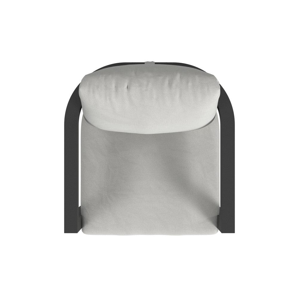 Sunset West - Malibu Barstool in Cast Silver, No Welt - Blacks - SW7101-7B-SLVR-STKIT view 5