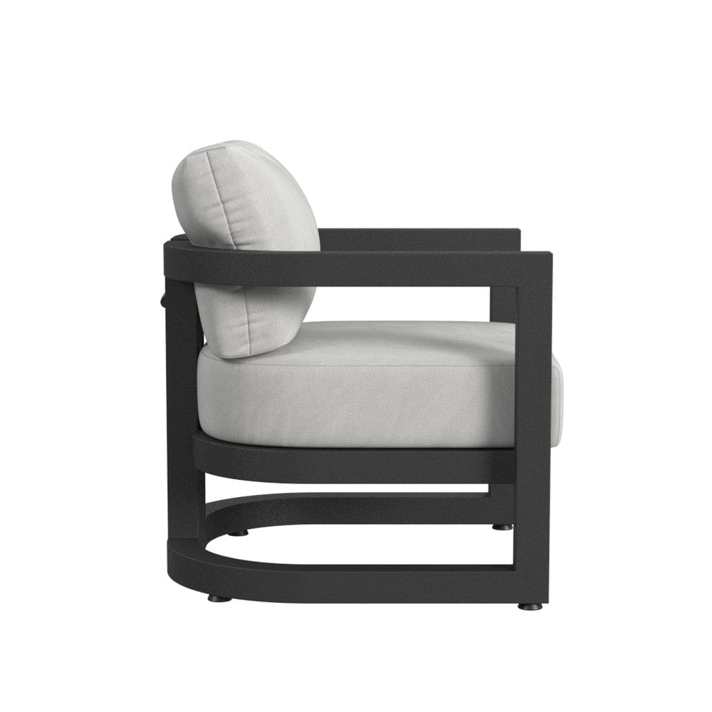 Sunset West - Malibu Club Chair in Cast Silver, No Welt - Blacks - SW7101-21-SLVR-STKIT view 3