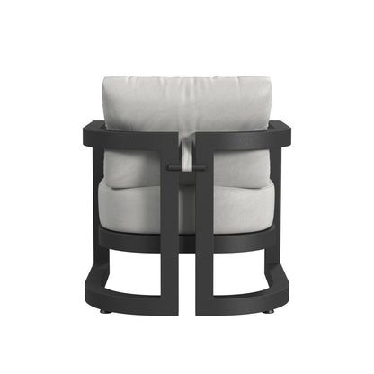 Sunset West - Malibu Club Chair in Cast Silver, No Welt - Blacks - SW7101-21-SLVR-STKIT view 4