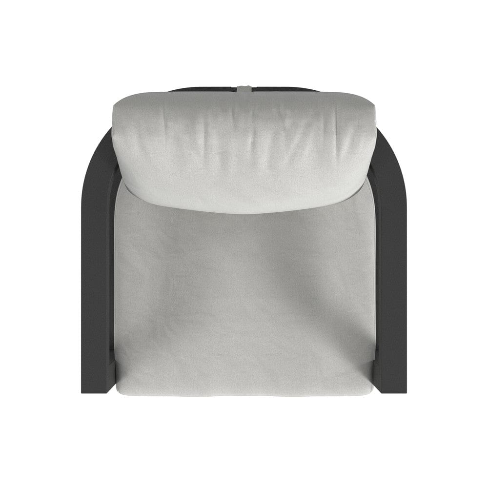Sunset West - Malibu Club Chair in Cast Silver, No Welt - Blacks - SW7101-21-SLVR-STKIT view 5