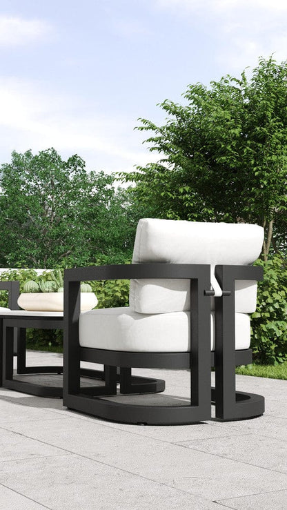 Sunset West - Malibu Club Chair in Cast Silver, No Welt - Blacks - SW7101-21-SLVR-STKIT view 8