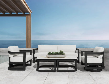 Sunset West - Malibu Club Chair in Cast Silver, No Welt - Blacks - SW7101-21-SLVR-STKIT view 9