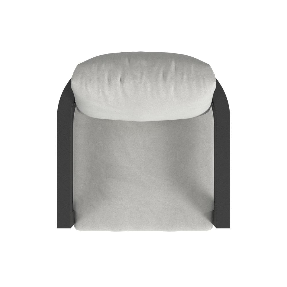 Sunset West - Malibu Dining Chair in Cast Silver, No Welt - Blacks - SW7101-1-SLVR-STKIT view 5