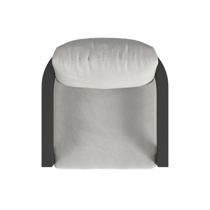 Sunset West - Malibu Dining Chair in Cast Silver, No Welt - Blacks - SW7101-1-SLVR-STKIT view 5