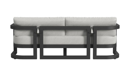 Sunset West - Malibu Sofa in Cast Silver, No Welt - Blacks - SW7101-23-SLVR-STKIT view 4