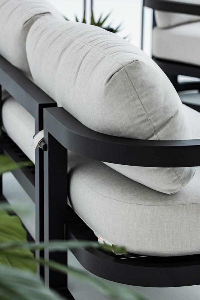 Sunset West - Malibu Sofa in Cast Silver, No Welt - Blacks - SW7101-23-SLVR-STKIT view 7