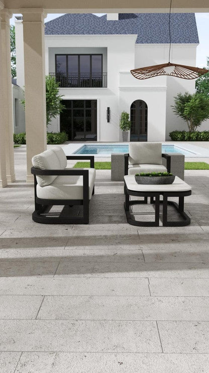 Sunset West - Malibu Sofa in Cast Silver, No Welt - Blacks - SW7101-23-SLVR-STKIT view 12