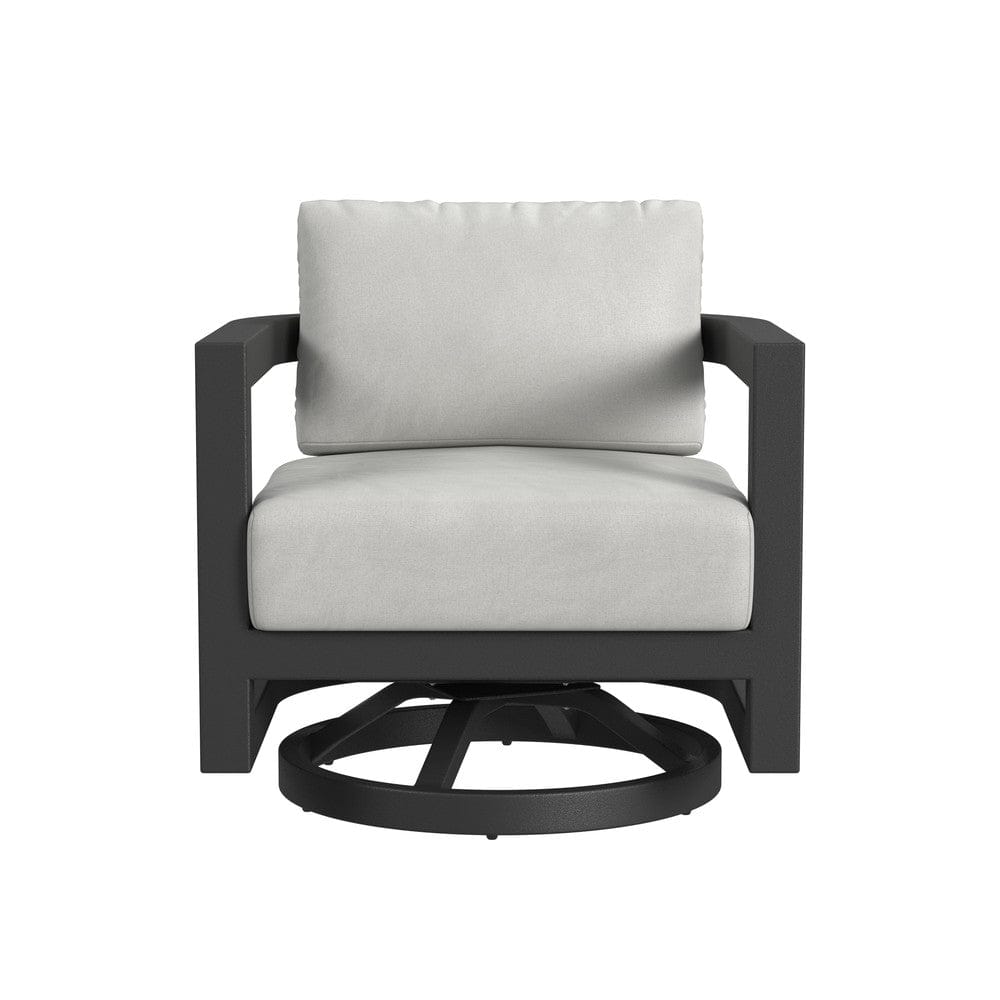 Sunset West - Malibu Swivel Chair in Cast Silver, No Welt - Blacks - SW7101-21S-SLV-STKIT view 2