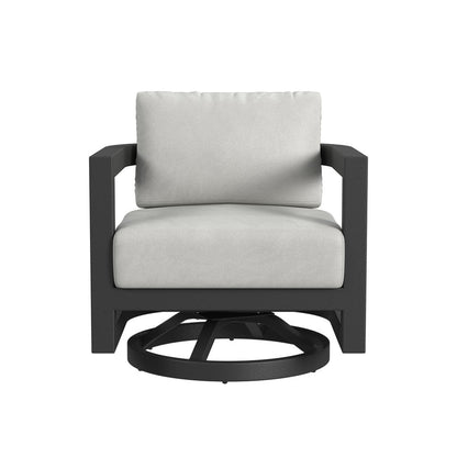Sunset West - Malibu Swivel Chair in Cast Silver, No Welt - Blacks - SW7101-21S-SLV-STKIT view 2
