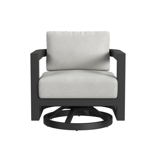 Sunset West - Malibu Swivel Chair in Cast Silver, No Welt - Blacks - SW7101-21S-SLV-STKIT view 2