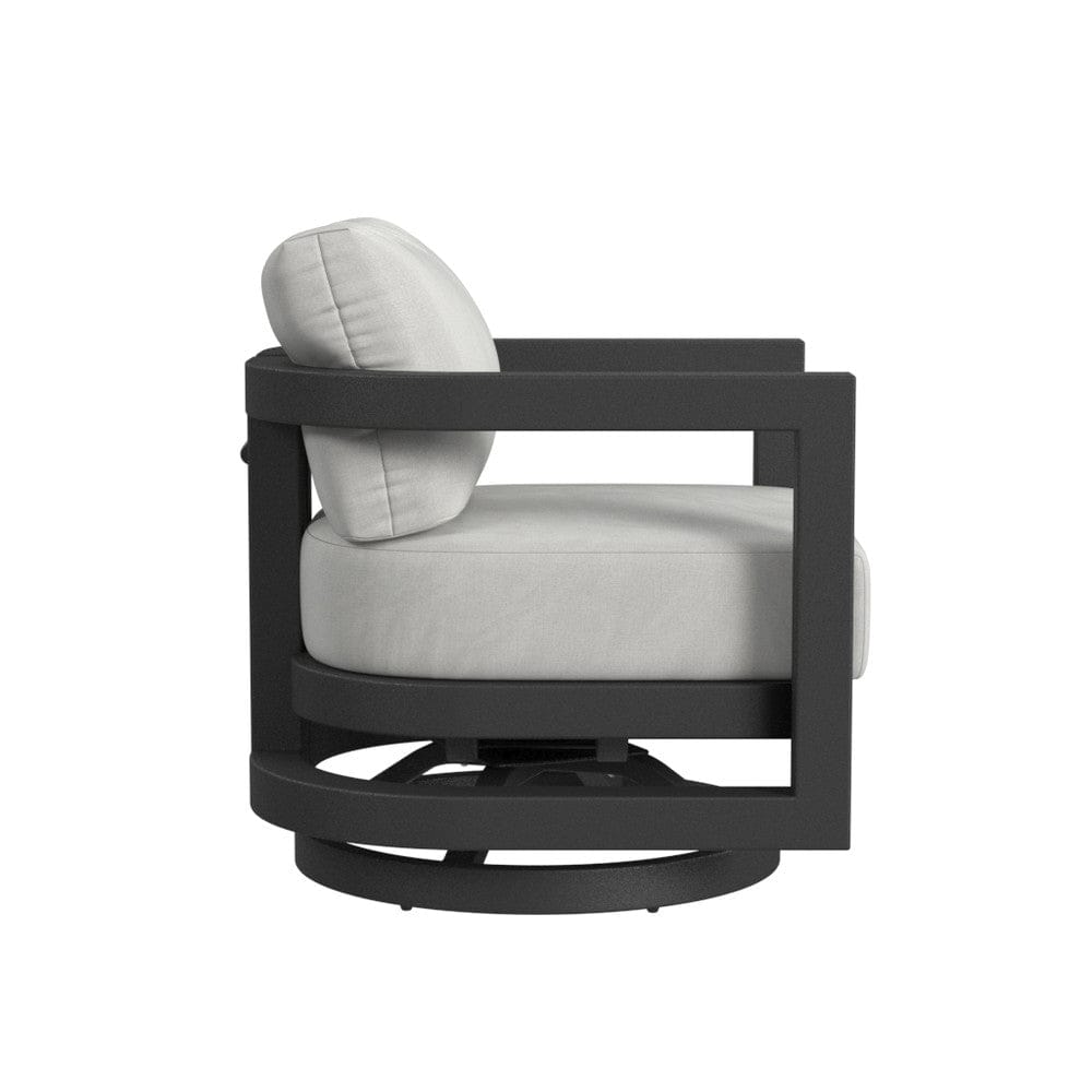 Sunset West - Malibu Swivel Chair in Cast Silver, No Welt - Blacks - SW7101-21S-SLV-STKIT view 3