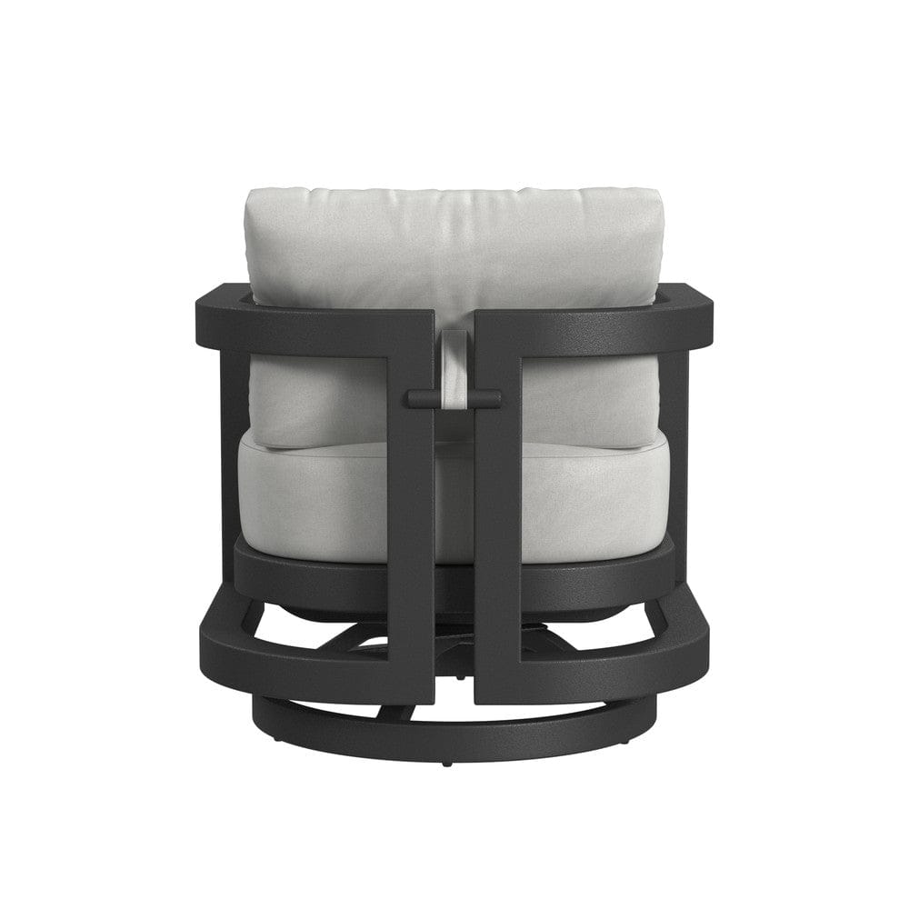 Sunset West - Malibu Swivel Chair in Cast Silver, No Welt - Blacks - SW7101-21S-SLV-STKIT view 4