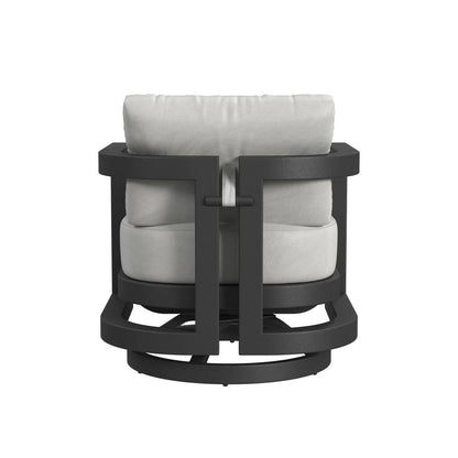Sunset West - Malibu Swivel Chair in Cast Silver, No Welt - Blacks - SW7101-21S-SLV-STKIT view 4