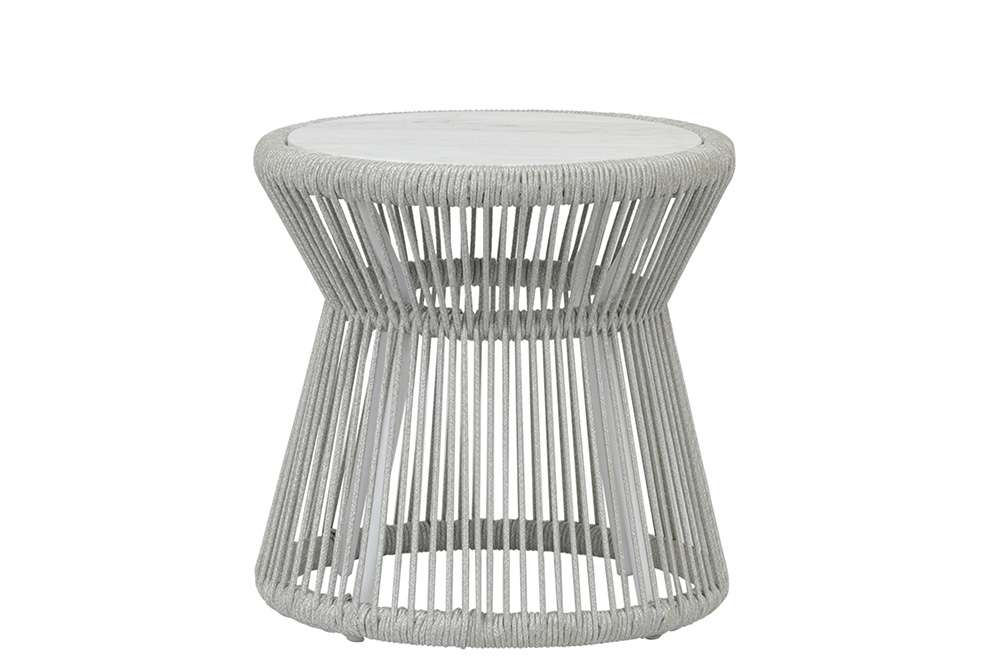Sunset West - Miami End Table with Honed Carrara Marble Top - SW4401-ET veiw 1