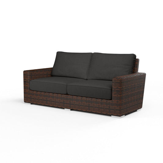 Sunset West - Montecito Loveseat in Spectrum Carbon w/ Self Welt - Browns - SW2501-22-48085 view 1