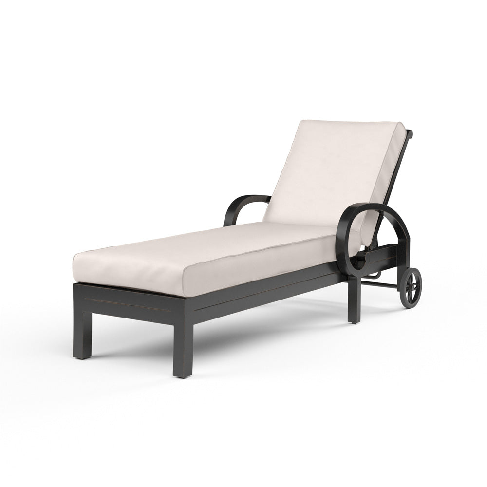 Sunset West - Monterey Chaise Lounge in Canvas Natural w/ Self Welt - SW3001-9-5404 view 1