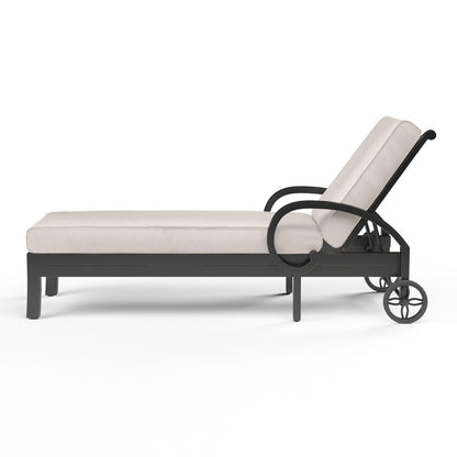 Sunset West - Monterey Chaise Lounge in Canvas Natural w/ Self Welt - SW3001-9-5404 view 2