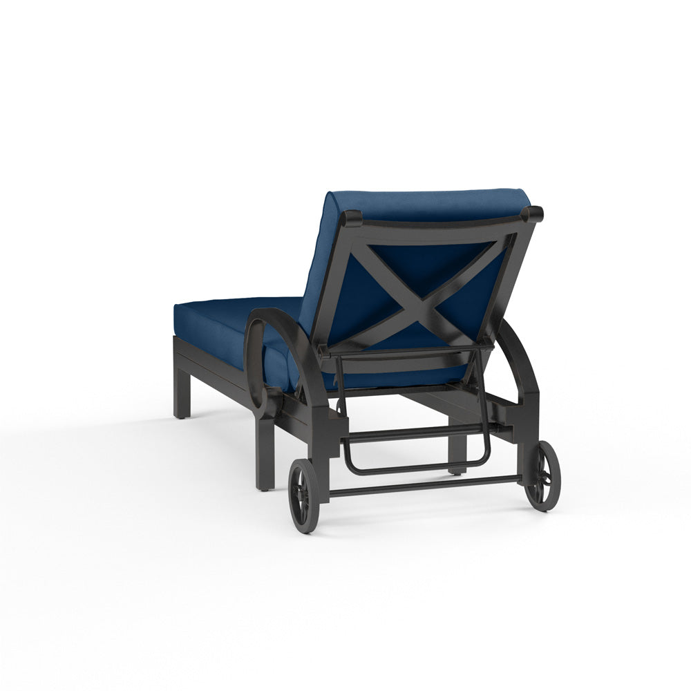 Sunset West - Monterey Chaise Lounge in Spectrum Indigo w/ Self Welt - SW3001-9-48080 view 3