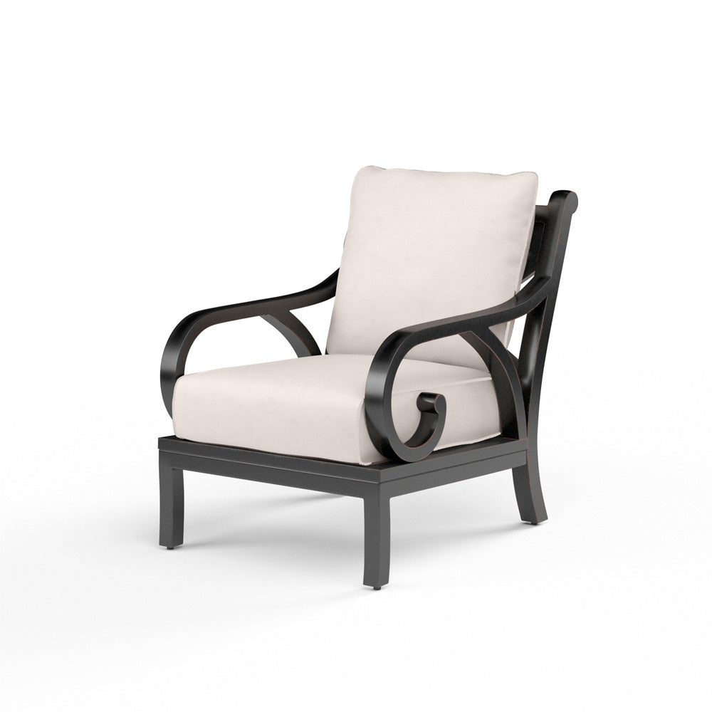 Sunset West - Monterey Club Chair in Canvas Natural w/ Self Welt - SW3001-21-5404 view 1