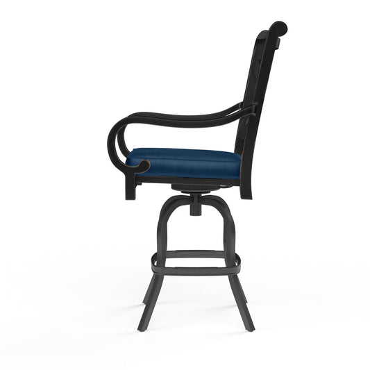 Sunset West - Monterey Counter Stool in Spectrum Indigo w/ Self Welt - SW3001-7C-48080 view 2