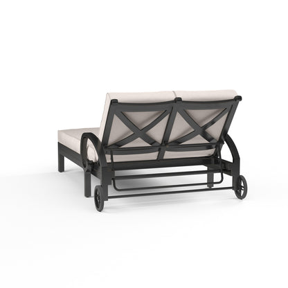 Sunset West - Monterey Double Chaise in Canvas Natural w/ Self Welt - SW3001-99-5404 view 3
