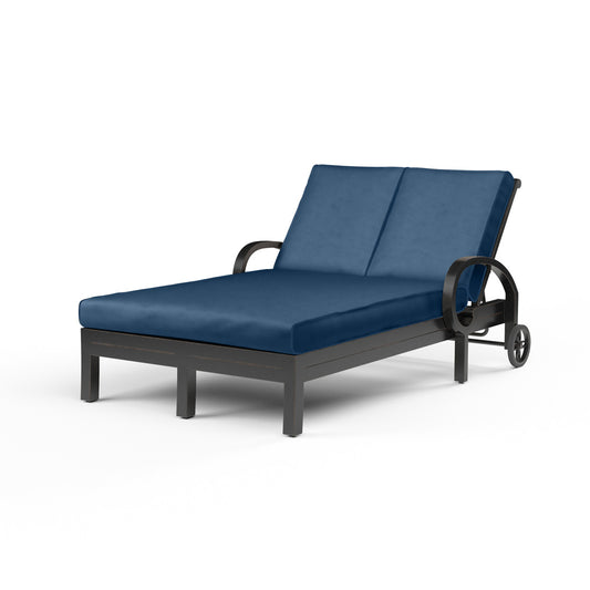 Sunset West - Monterey Double Chaise in Spectrum Indigo w/ Self Welt - SW3001-99-48080 view 1