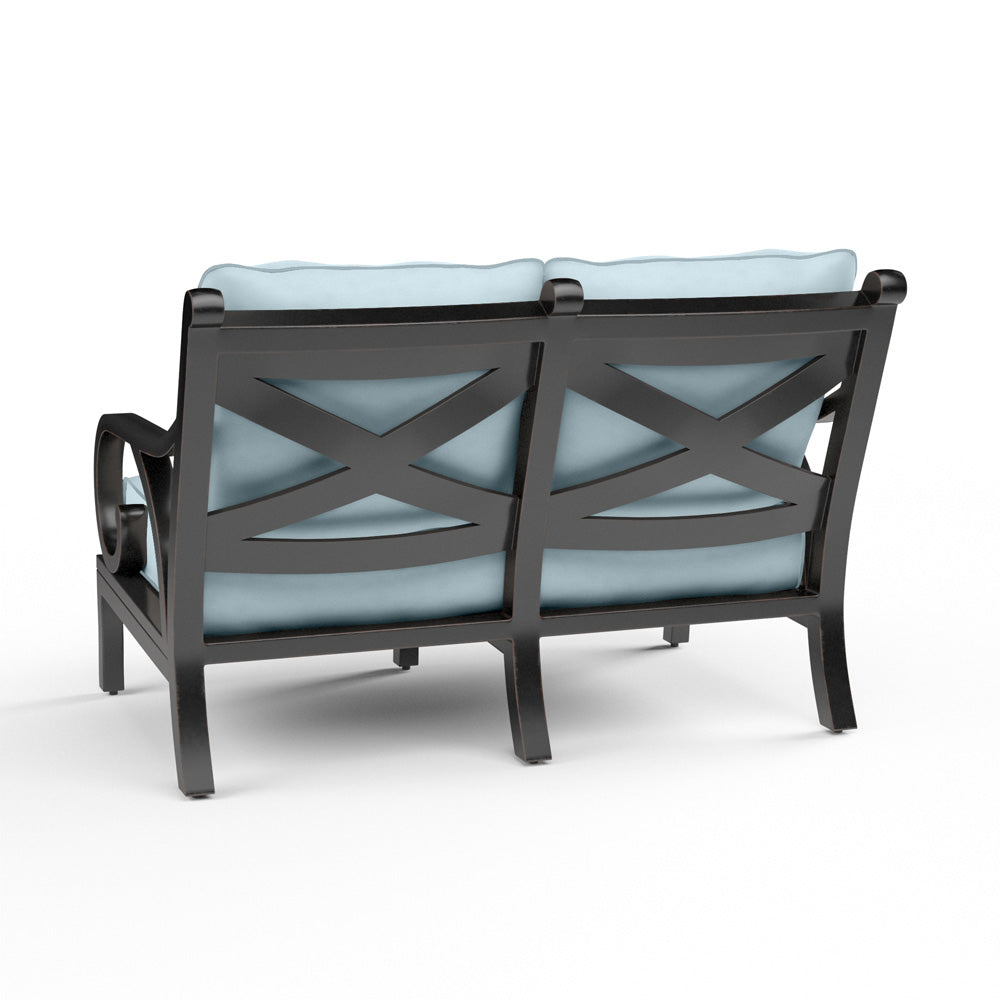 Sunset West - Monterey Loveseat in Canvas Skyline w/ Self Welt - SW3001-22-14091 view 3