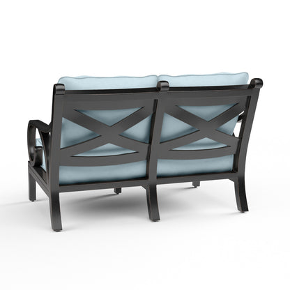 Sunset West - Monterey Loveseat in Canvas Skyline w/ Self Welt - SW3001-22-14091 view 3