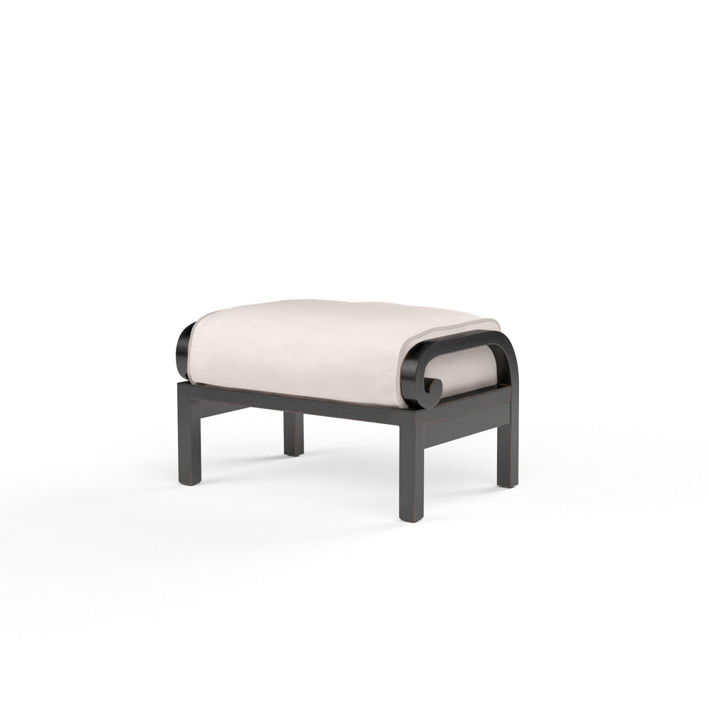 Sunset West - Monterey Ottoman in Canvas Natural w/ Self Welt - SW3001-OTT-5404 view 1