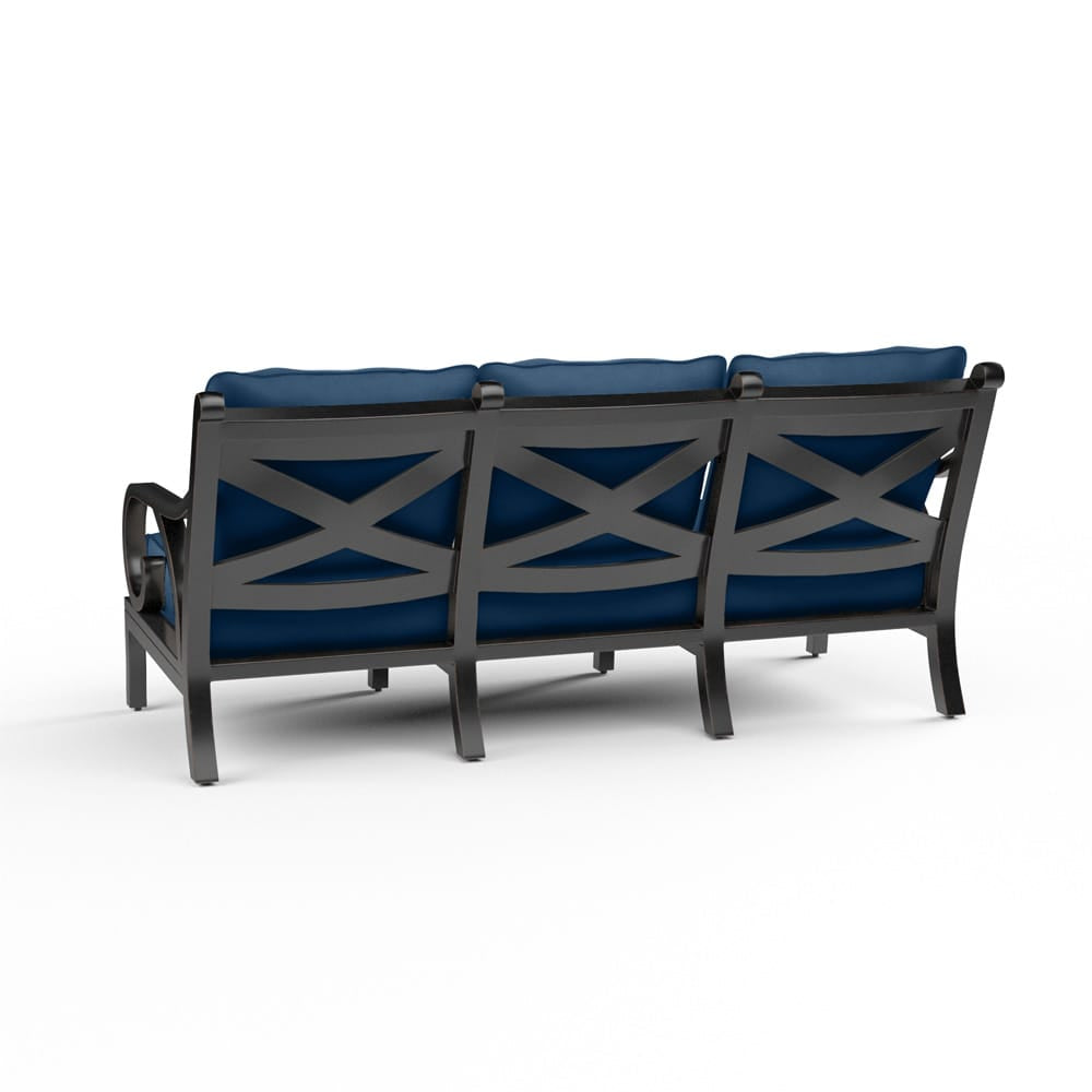 Sunset West - Monterey Sofa in Spectrum Indigo w/ Self Welt - SW3001-23-48080 view 3