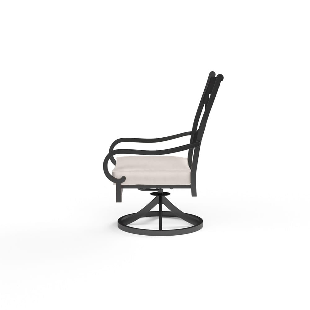 Sunset West - Monterey Swivel Dining Chair in Canvas Natural w/ Self Welt - SW3001-11-5404 view 2
